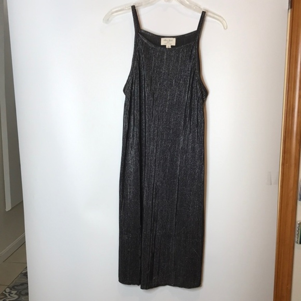 NWT Ultra Flirt Womens Black Silver Sparkle Tank Dress PLUS SIZE 2X